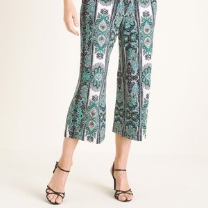 NWT Chico’s Travelers Size 4 Palazzo Pants Green